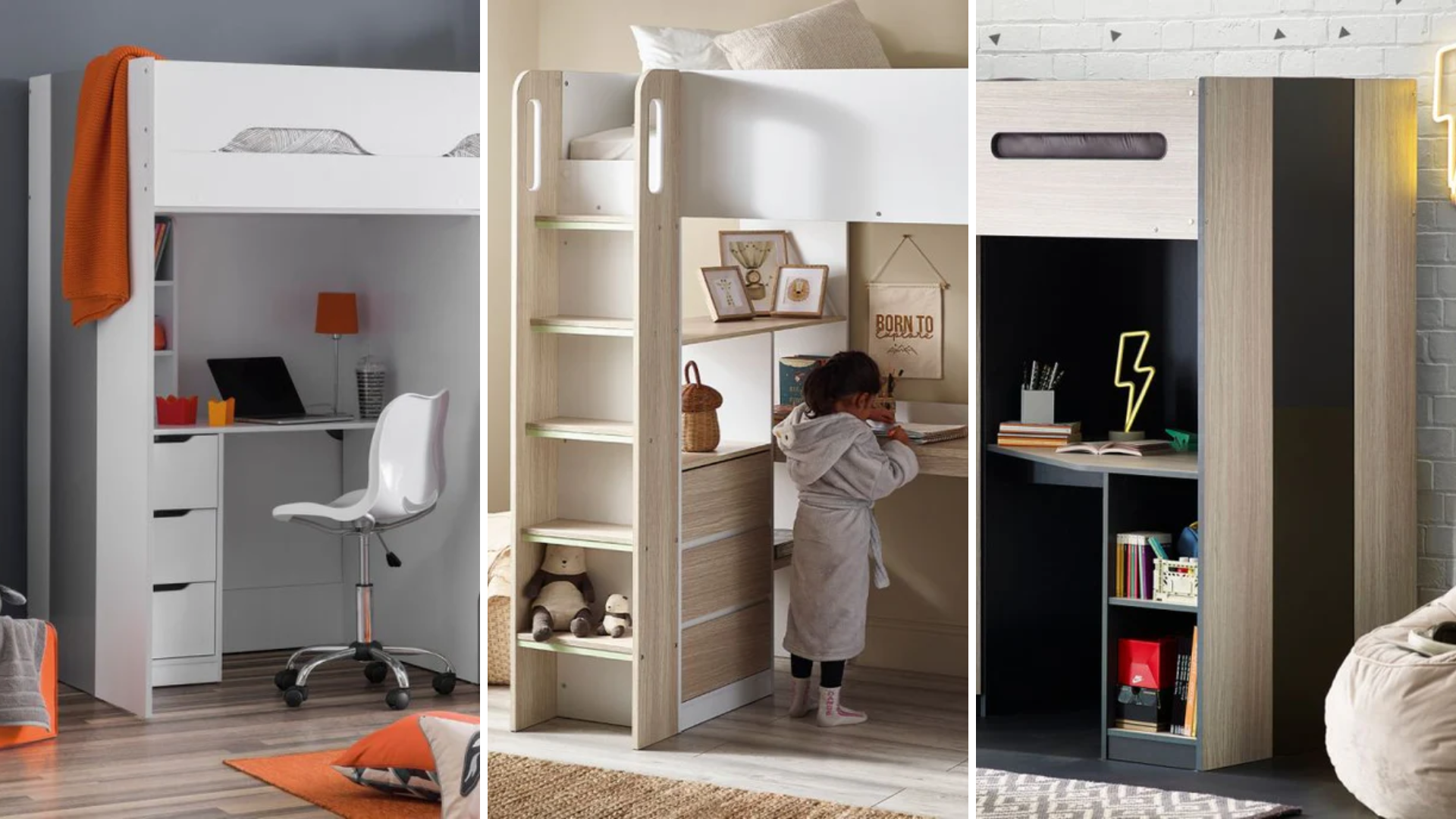Image of different high sleeper beds